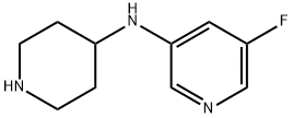 5-Fluoro-N-(piperidin-4-yl)pyridin-3-amine 구조식 이미지