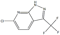 6-chloro-3-(trifluoromethyl)-1H-pyrazolo[3,4-b]pyridine 구조식 이미지