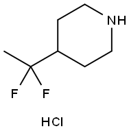 4-(1,1-difluoroethyl)piperidine hydrochloride Structure