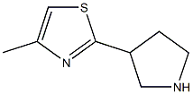 4-methyl-2-(pyrrolidin-3-yl)-1,3-thiazole Structure