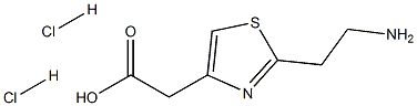 2-[2-(2-aminoethyl)-1,3-thiazol-4-yl]acetic acid dihydrochloride Structure