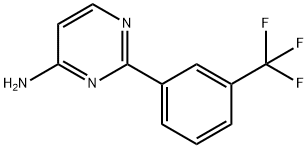 4-Amino-2-(3-trifluoromethylphenyl)pyrimidine Structure