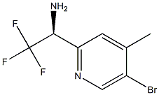 (1S)-1-(5-BROMO-4-METHYL(2-PYRIDYL))-2,2,2-TRIFLUOROETHYLAMINE Structure