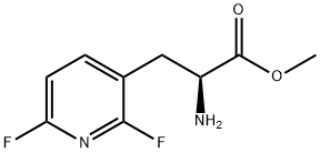 METHYL (2S)-2-AMINO-3-(2,6-DIFLUOROPYRIDIN-3-YL)PROPANOATE 구조식 이미지