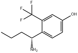 4-((1R)-1-AMINOBUTYL)-3-(TRIFLUOROMETHYL)PHENOL Structure