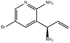 (R)-3-(1-aminoallyl)-5-bromopyridin-2-amine Structure