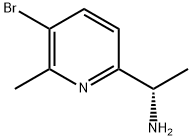 (1S)-1-(5-BROMO-6-METHYL(2-PYRIDYL))ETHYLAMINE Structure