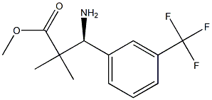 METHYL (3S)-3-AMINO-2,2-DIMETHYL-3-[3-(TRIFLUOROMETHYL)PHENYL]PROPANOATE Structure