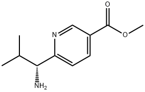 METHYL 6-((1R)-1-AMINO-2-METHYLPROPYL)PYRIDINE-3-CARBOXYLATE Structure