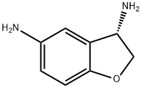 (3S)-2,3-DIHYDRO-1-BENZOFURAN-3,5-DIAMINE 구조식 이미지