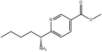 METHYL 6-((1R)-1-AMINOPENTYL)PYRIDINE-3-CARBOXYLATE Structure