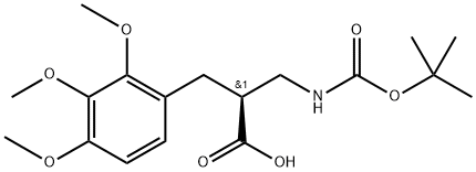 Boc-(S)-3-amino-2-(2,3,4-trimethoxybenzyl)propanoicacid Structure