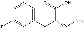 (S)-3-amino-2-(3-fluorobenzyl)propanoicacid Structure