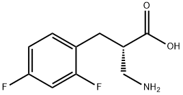 (S)-3-amino-2-(2,4-difluorobenzyl)propanoicacid Structure