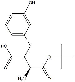 Boc-(S)-3-amino-2-(3-hydroxybenzyl)propanoicacid Structure