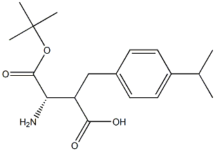 Boc-(S)-3-amino-2-(4-isopropylbenzyl)propanoicacid 구조식 이미지