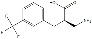 (R)-3-amino-2-(3-(trifluoromethyl)benzyl)propanoicacid Structure