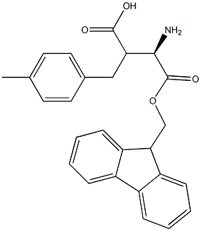 Fmoc-(R)-3-amino-2-(4-methylbenzyl)propanoicacid Structure