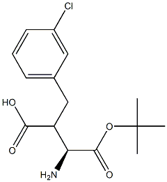 Boc-(S)-3-amino-2-(3-chlorobenzyl)propanoicacid Structure