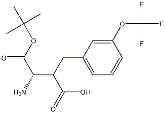 Boc-(S)-3-amino-2-(3-(trifluoromethoxy)benzyl)propanoicacid Structure