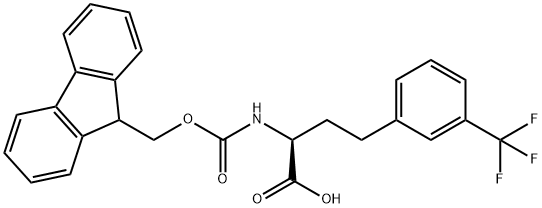 Fmoc-3-trifluoromethyl-L-homophenylalanine Structure