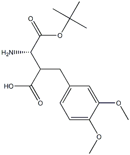 Boc-(S)-3-amino-2-(3,4-dimethoxybenzyl)propanoicacid Structure