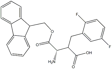 Fmoc-(S)-3-amino-2-(2,5-difluorobenzyl)propanoicacid Structure