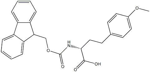 N-Fmoc-4-methoxy-D-homophenylalanine 구조식 이미지