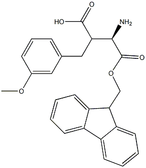 Fmoc-(R)-3-amino-2-(3-methoxybenzyl)propanoicacid Structure