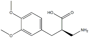 (R)-3-amino-2-(3,4-dimethoxybenzyl)propanoicacid Structure