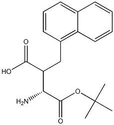 Boc-(R)-3-amino-2-(naphthalen-1-ylmethyl)propanoicacid Structure