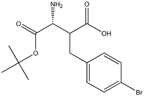 Boc-(R)-2-(4-bromobenzyl)-3-aminopropanoicacid 구조식 이미지