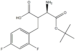 Boc-(R)-3-amino-2-(2,4-difluorobenzyl)propanoicacid Structure