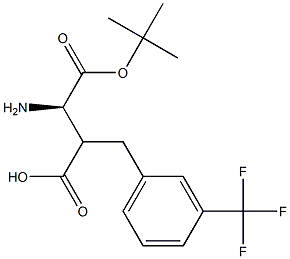 Boc-(R)-3-amino-2-(3-(trifluoromethyl)benzyl)propanoicacid Structure