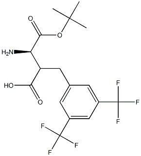 Boc-(R)-2-(3,5-bis(trifluoromethyl)benzyl)-3-aminopropanoicacid Structure