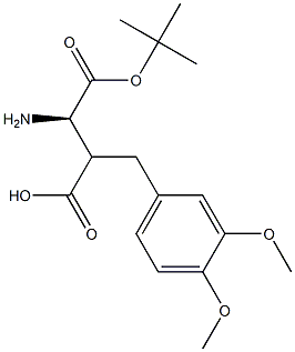 Boc-(R)-3-amino-2-(3,4-dimethoxybenzyl)propanoicacid Structure