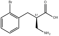 (R)-3-amino-2-(2-bromobenzyl)propanoicacid Structure