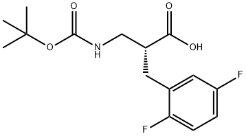 Boc-(R)-3-amino-2-(2,5-difluorobenzyl)propanoicacid Structure