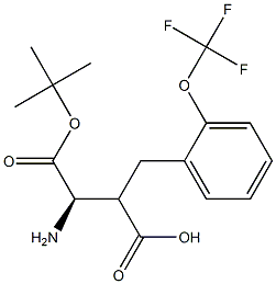Boc-(R)-3-amino-2-(2-(trifluoromethoxy)benzyl)propanoicacid Structure