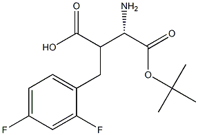 Boc-(S)-3-amino-2-(2,4-difluorobenzyl)propanoicacid Structure