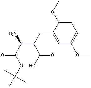 Boc-(S)-3-amino-2-(2,5-dimethoxybenzyl)propanoicacid Structure