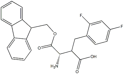 Fmoc-(S)-3-amino-2-(2,4-difluorobenzyl)propanoicacid Structure