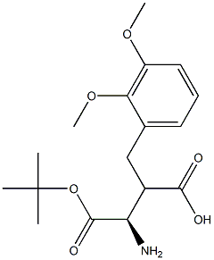 Boc-(R)-3-amino-2-(2,3-dimethoxybenzyl)propanoicacid Structure