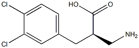 (R)-3-amino-2-(3,4-dichlorobenzyl)propanoicacid Structure