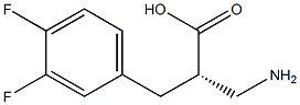 (S)-3-amino-2-(3,4-difluorobenzyl)propanoicacid Structure