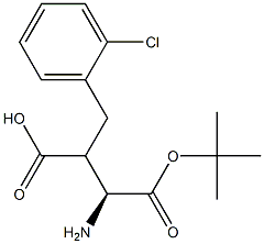 Boc-(S)-3-amino-2-(2-chlorobenzyl)propanoicacid Structure