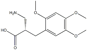 (S)-3-amino-2-(2,4,5-trimethoxybenzyl)propanoicacid Structure