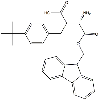 Fmoc-(S)-3-amino-2-(4-(tert-butyl)benzyl)propanoicacid Structure