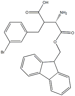 Fmoc-(S)-3-amino-2-(3-bromobenzyl)propanoicacid Structure