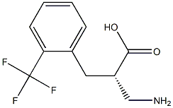 (S)-3-amino-2-(2-(trifluoromethyl)benzyl)propanoicacid Structure